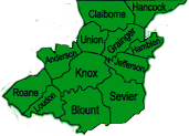 Servicing the following counties in Tennessee: Knox, Sevier, Blount, Loudon, Roane, Anderson, Union, claiborne, Hancock, Grainger, Hamilton and Jefferson.